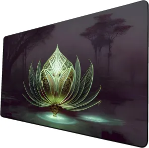AI Painting TCG Playmat - MTG Trading Card Game Mat, 24x14 Inches Premium MTG Playmat - The Perfect Companion for Intense Card Battles - Fantasy Dark Vampire Lotus-051