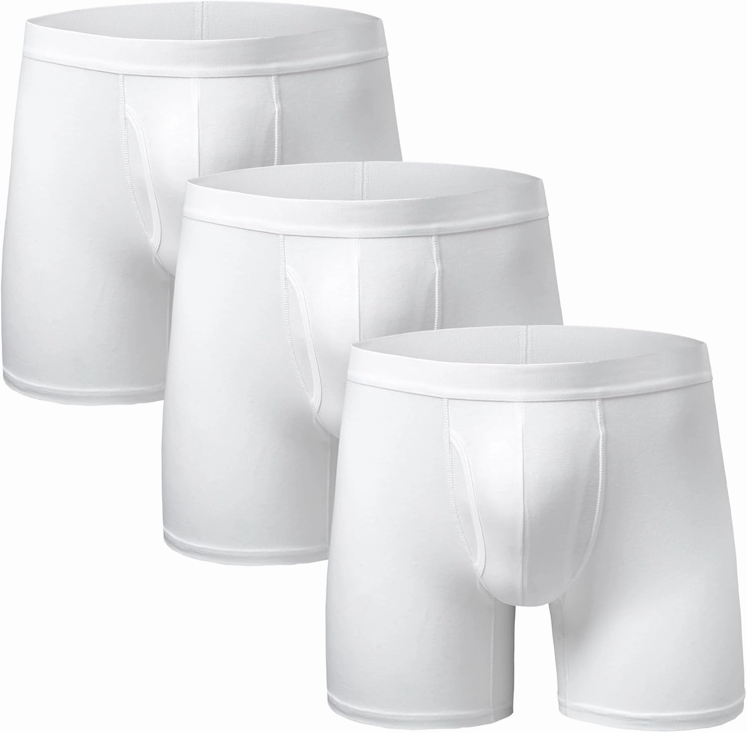 Alpine Swiss Mens Boxer Briefs 3 Pack Underwear Breathable Cotton Modal Trunks
