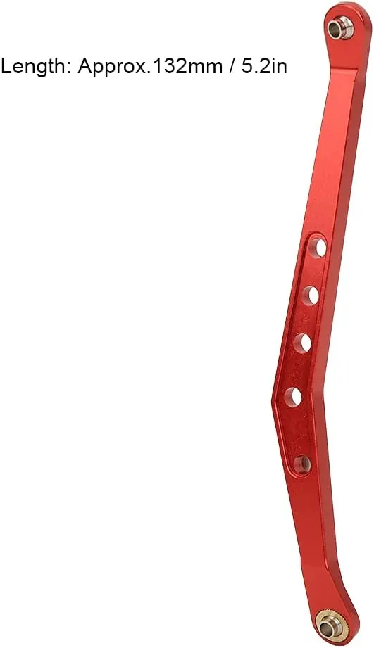 Aluminium Alloy Upper Suspension Links Accessory for 1/10 90018 RC Crawler, Durably RC Car Spare Parts, Installation, Flexible and Sturdy, Extends Toy Car (Red)