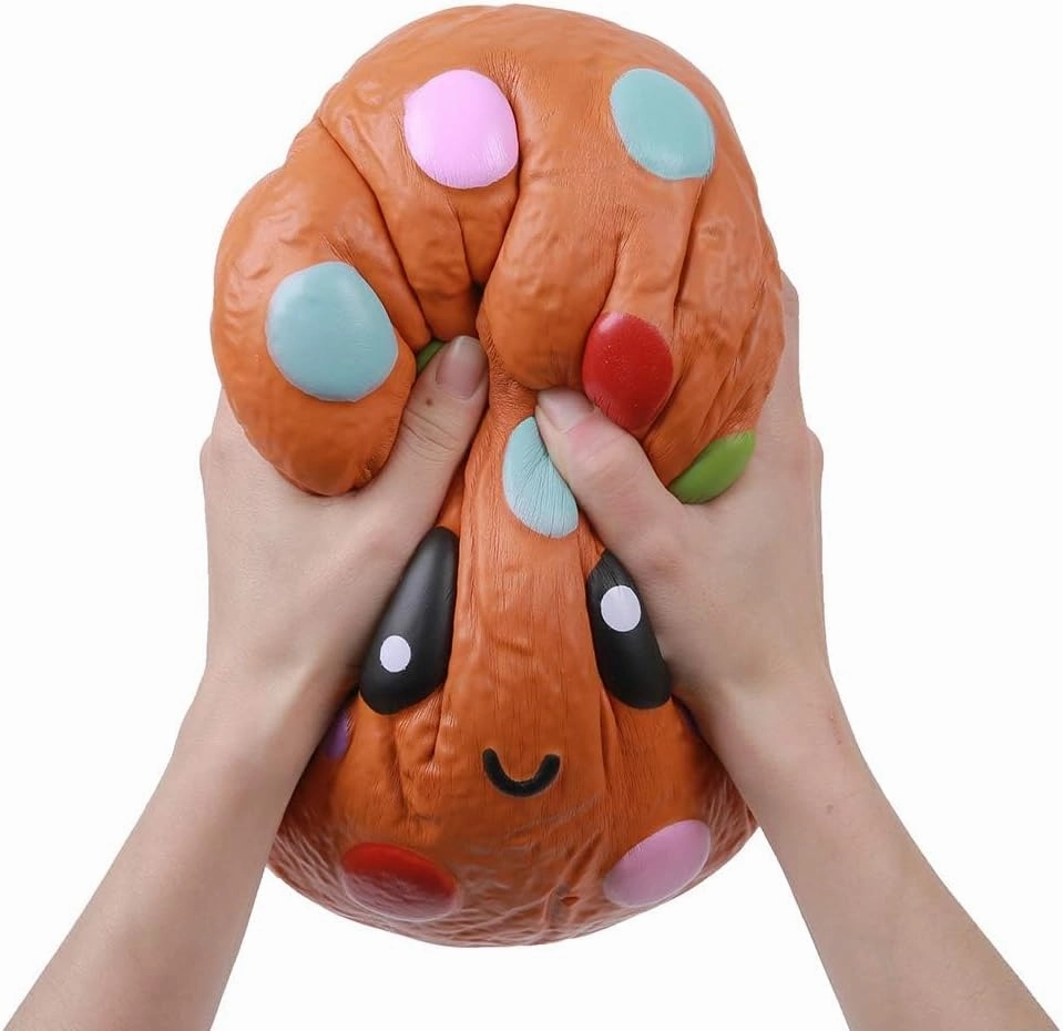 Anboor Jumbo Squishys Toy Cookies Food 10.2" Squishies Giant Kawaii Toy Slow Rising Candy Food Scented Stress Relief Toy for Kids Adults