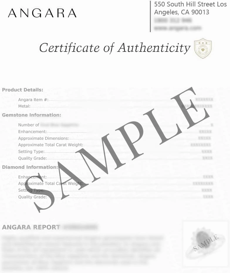 Angara Natural Emerald-Cut Sapphire Studs with Diamond Accents in Sterling Silver /14K Solid Gold for Women (Size-7x5mm) | September Birthstone, Birthday, Anniversary, Engagement Jewelry for Women