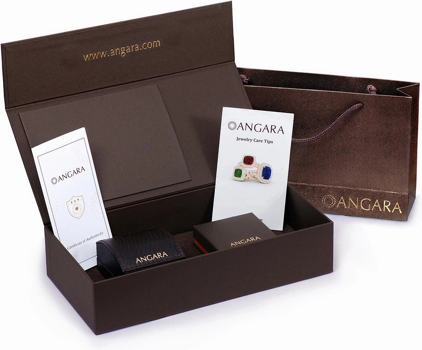 Angara Natural Emerald-Cut Sapphire Studs with Diamond Accents in Sterling Silver /14K Solid Gold for Women (Size-7x5mm) | September Birthstone, Birthday, Anniversary, Engagement Jewelry for Women