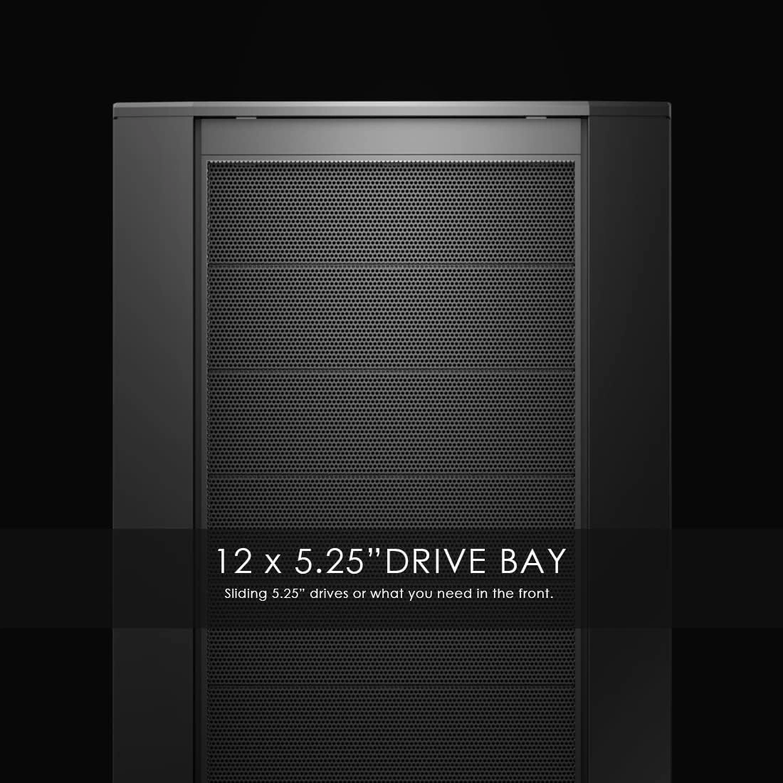 anidees AI Raider XL Full Tower Tempered Glass XL-ATX/E-ATX/ATX Gaming Case, Support 12 x 5.25” Drive Bay 480/360 Radiator, AI-RA-XL (PC Case ONLY)
