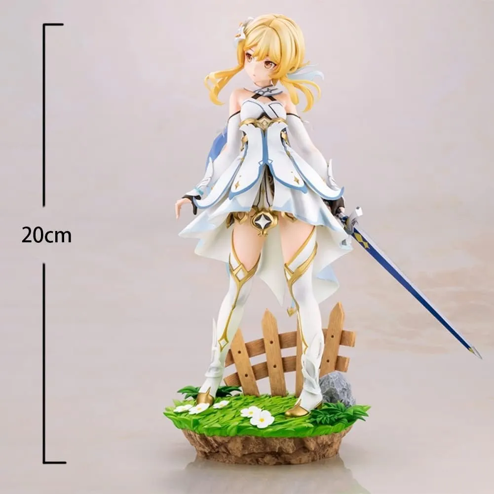 Anime Game Hutao Ganyu Barbara Lumine Aether Figure - Cute Action Figure Model Toys Desktop Collectable for Fans