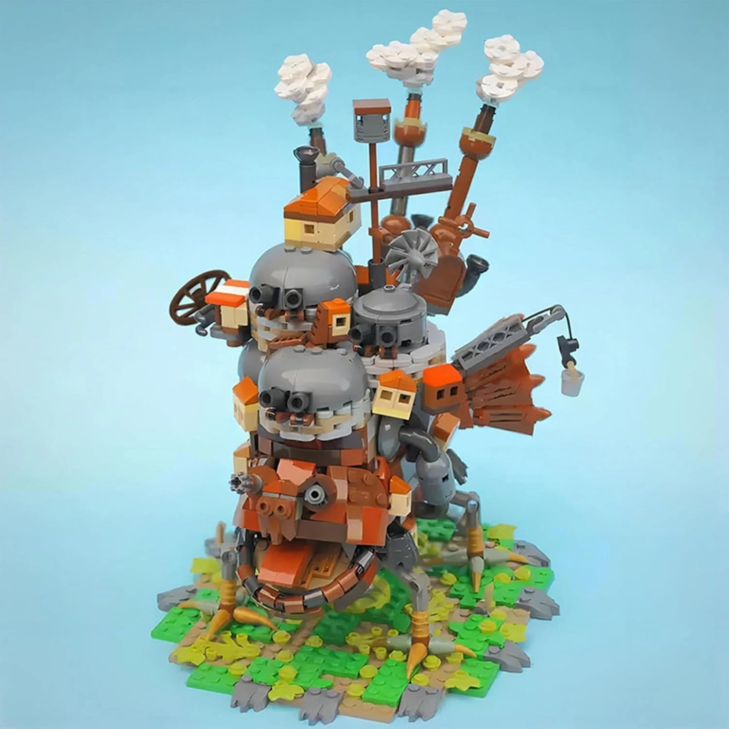 Anime Moving Castle Building Block Set, Howls Castle Bulding DIY Model Toys Collectible Birthday Gift for Fans (1249 Pcs)