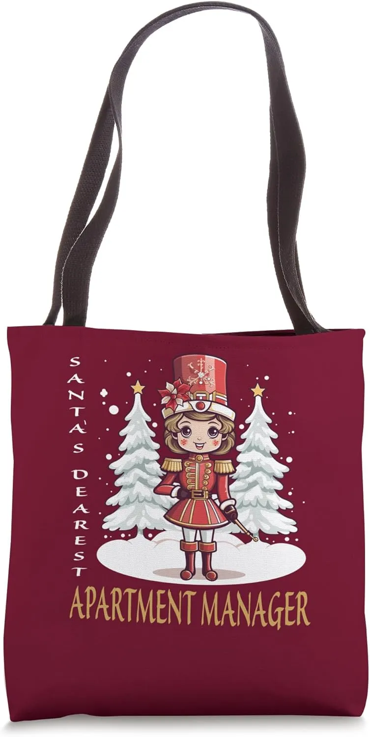 Apartment Manager Christmas Classic Female Nutcracker Tote Bag