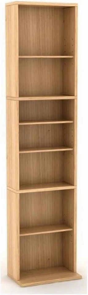 Atlantic 74735728 Summit CD DVD Shelf For Inside, Media & collectable storage, Engineered Wood, Maple, FURNITURE