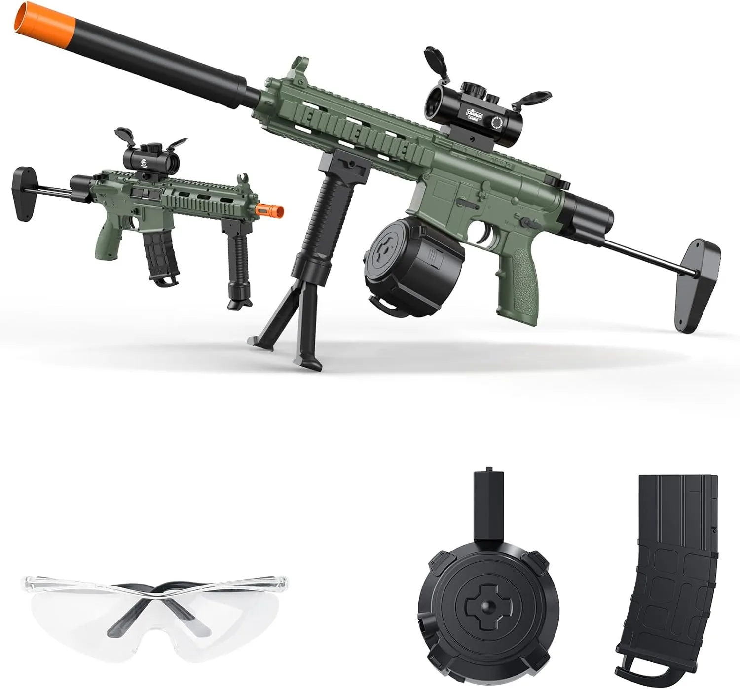 Automatic Blaster, Electric Blaster with Goggles, Shooting Games, 18  (Dark Forest)