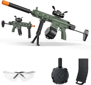 Automatic Blaster, Electric Blaster with Goggles, Shooting Games, 18  (Dark Forest)
