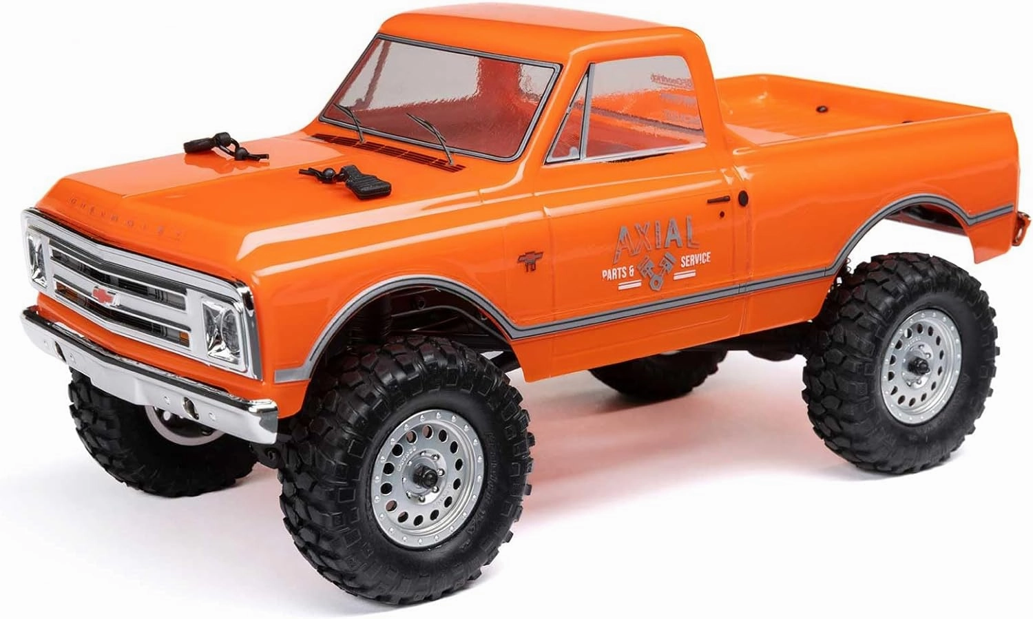 Axial RC Truck 1/24 SCX24 1967 Chevrolet C10 4WD Truck RTR (Comes with Everything Needed to Run), Orange, AXI00001V2T3