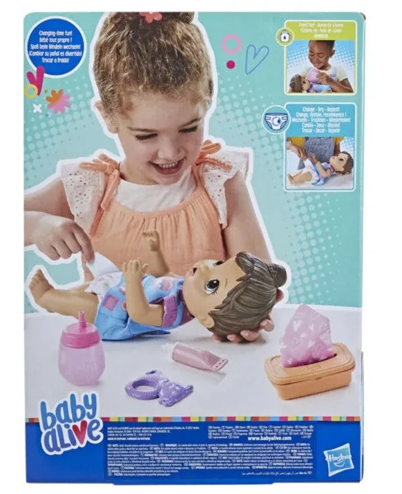 Baby Alive Change N Play Baby Doll Brown Hair