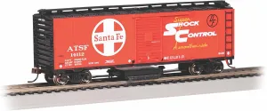 Bachmann Trains - Track Cleaning 40' Box CAR - Santa FE #14112 (Shock Control) - HO Scale