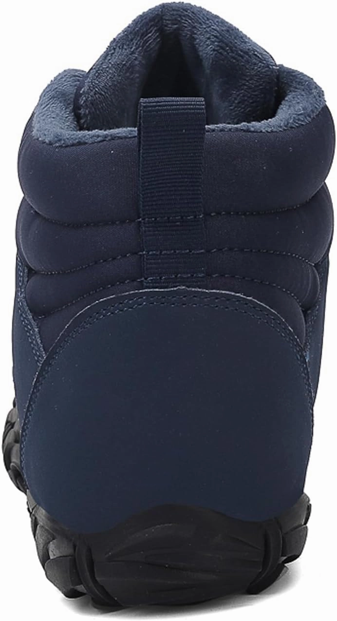 Barefoot Shoes Fur Lined Winter Mens Wide Toe Box Trail Runner Women Zero Drop Sole High top Walking Shoes Minimalist Outdoor Hiking Trekking Boots Sneakers