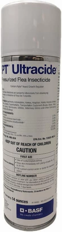 BASF 671858 PT Ultracide Pressurized Flea Insecticide, 14oz
