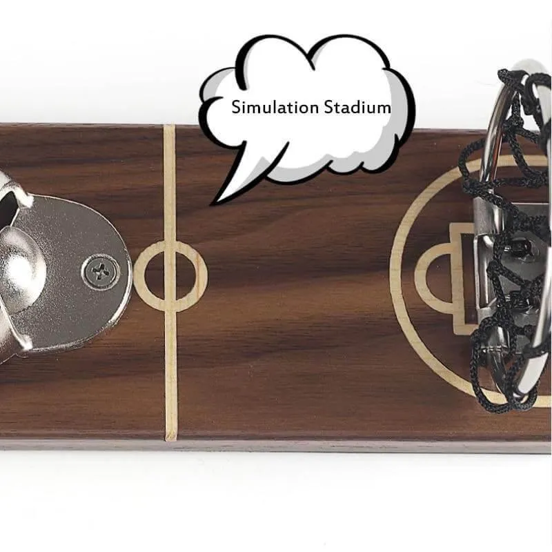 Basketball Bottle Opener - Wall Mounted Sports Bar Decor