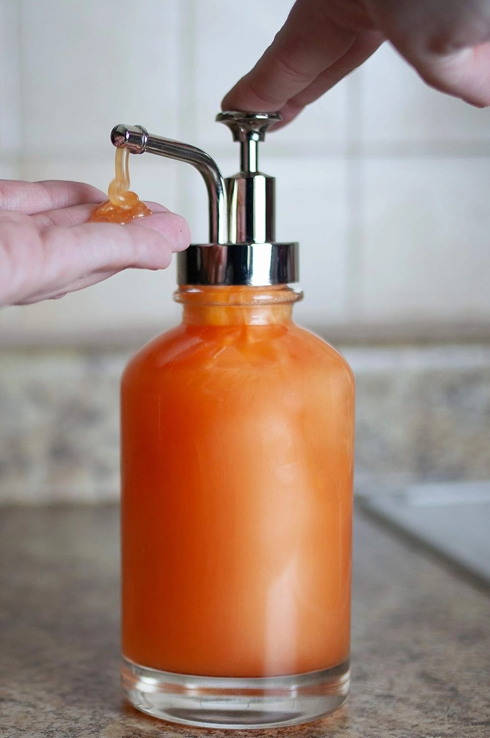 Bastion Antibacterial Hand Soap - Pumpkin Spice Moisturizing Pearlized Liquid Hand Wash - 1 Gallon (128 oz.) Bulk Refill Jug. Pumpkin Spice Scented. Non-toxic. Made in the USA.