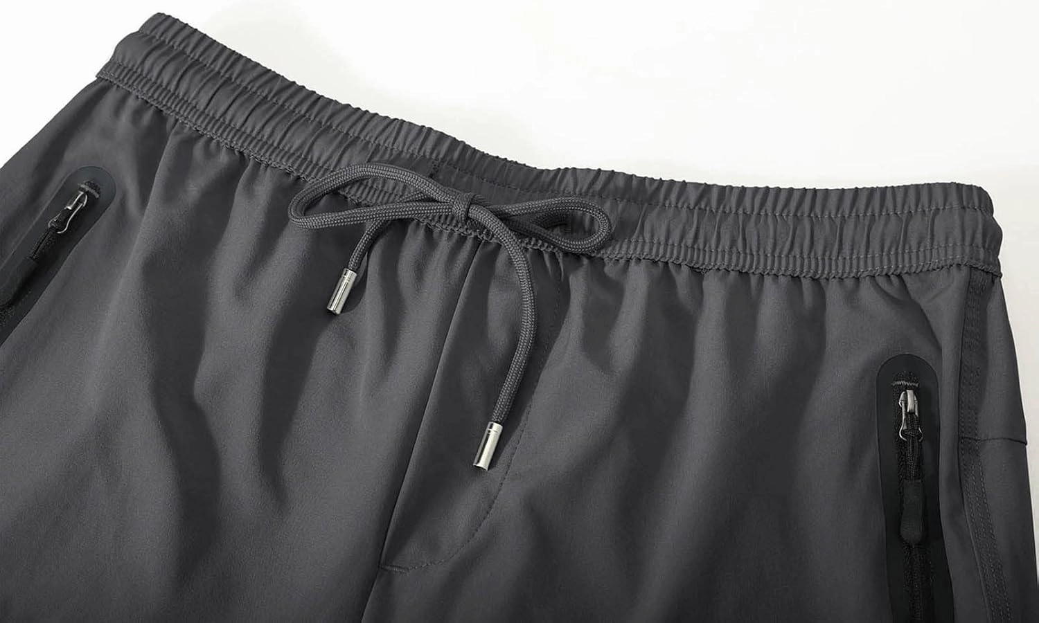BASUDAM Men's Athletic Pants Thin Lightweight Quick Dry Zipper Pockets Outdoor Sports Pants for Running Jogging Hiking