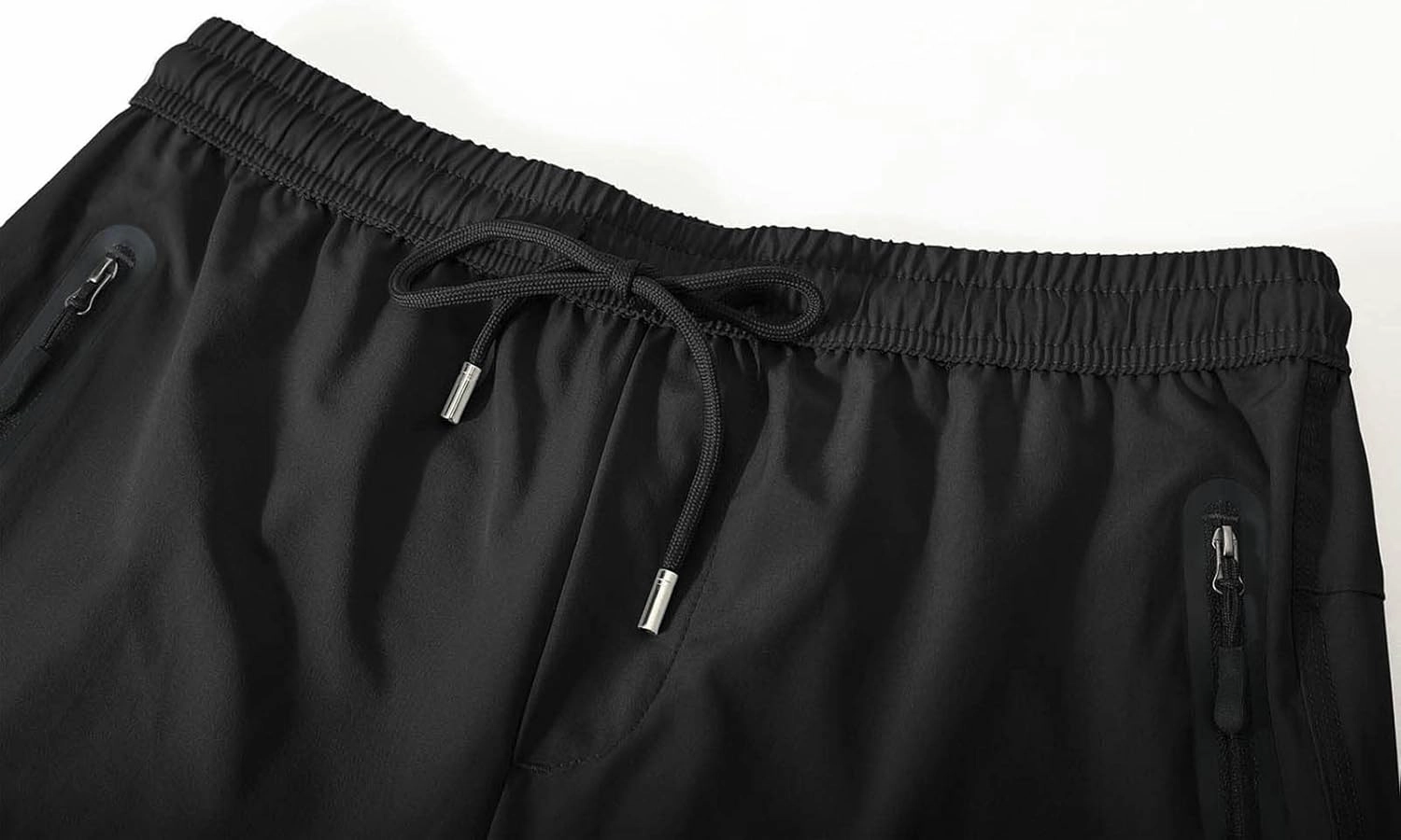 BASUDAM Men's Athletic Pants Thin Lightweight Quick Dry Zipper Pockets Outdoor Sports Pants for Running Jogging Hiking