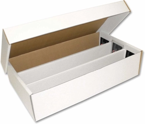 BCW Super Shoe Storage Box – 3 Pack | Cardboard Organizer for Trading, Gaming & Collectible Use | Holds 3,000 Standard or 600 3x4 Toploaders | Assembly Required