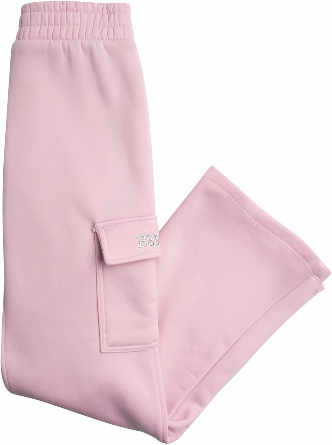 bebe Girls' Sweatsuit Set - 2 Piece Soft Fleece Full Zip Up Hoodie and Cargo Pants Set for Girls (7-12)
