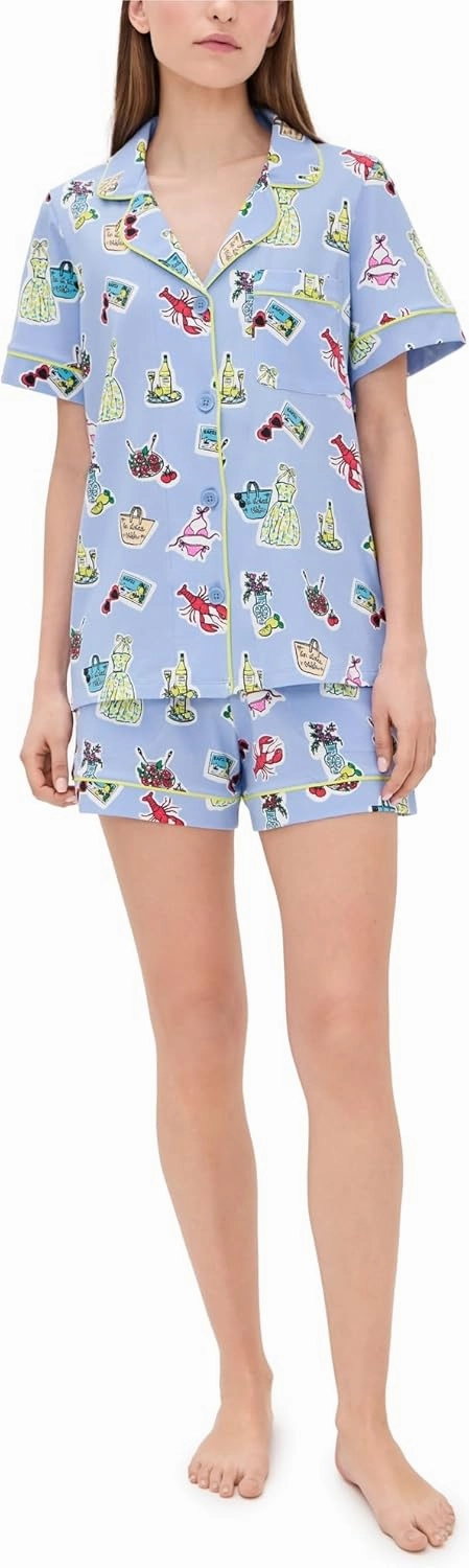 BedHead PJs Women's Cotton Jersey Knit Classic Shorty PJ Set