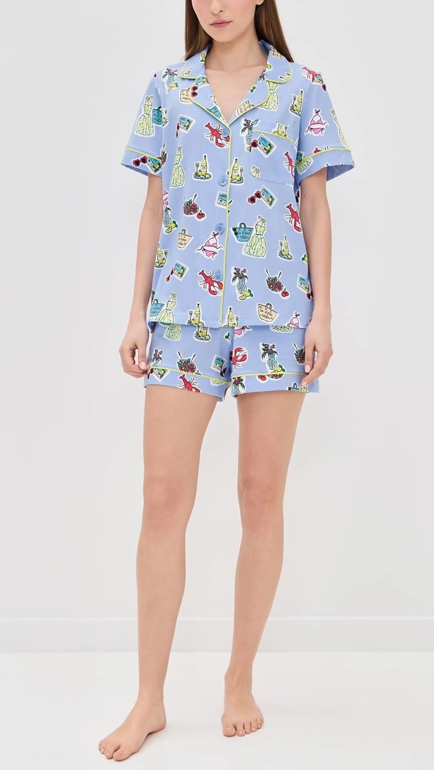 BedHead PJs Women's Cotton Jersey Knit Classic Shorty PJ Set