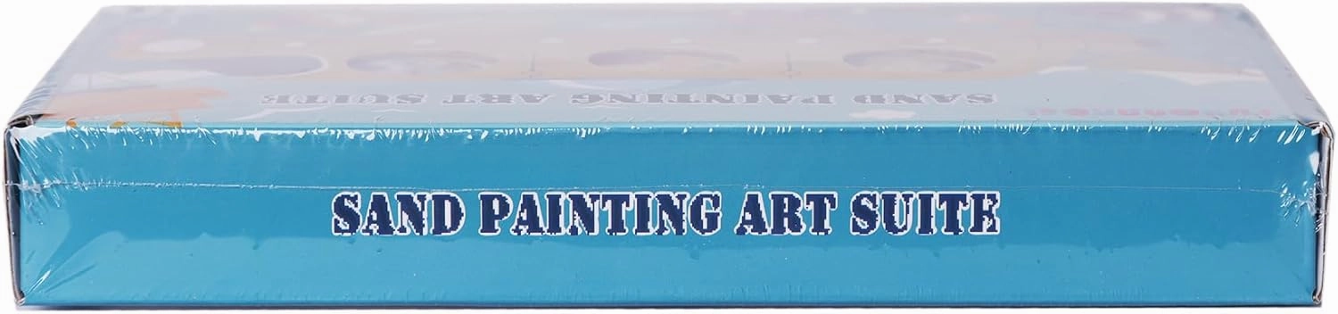 Berry President Sand Art Kits for Kids, Sand Painting Kits for Kids, Sand Art Pictures Peel and Stick Kit with 10 Bottles Colored Sand for Children