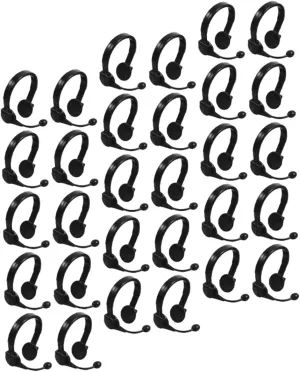 BESPORTBLE 2sets 100pcs Mini Dollhouse Earphone Props Simulation Headset Ornament for Doll Decor Creative for DIY Dollhouse Accessories 100pcs*2