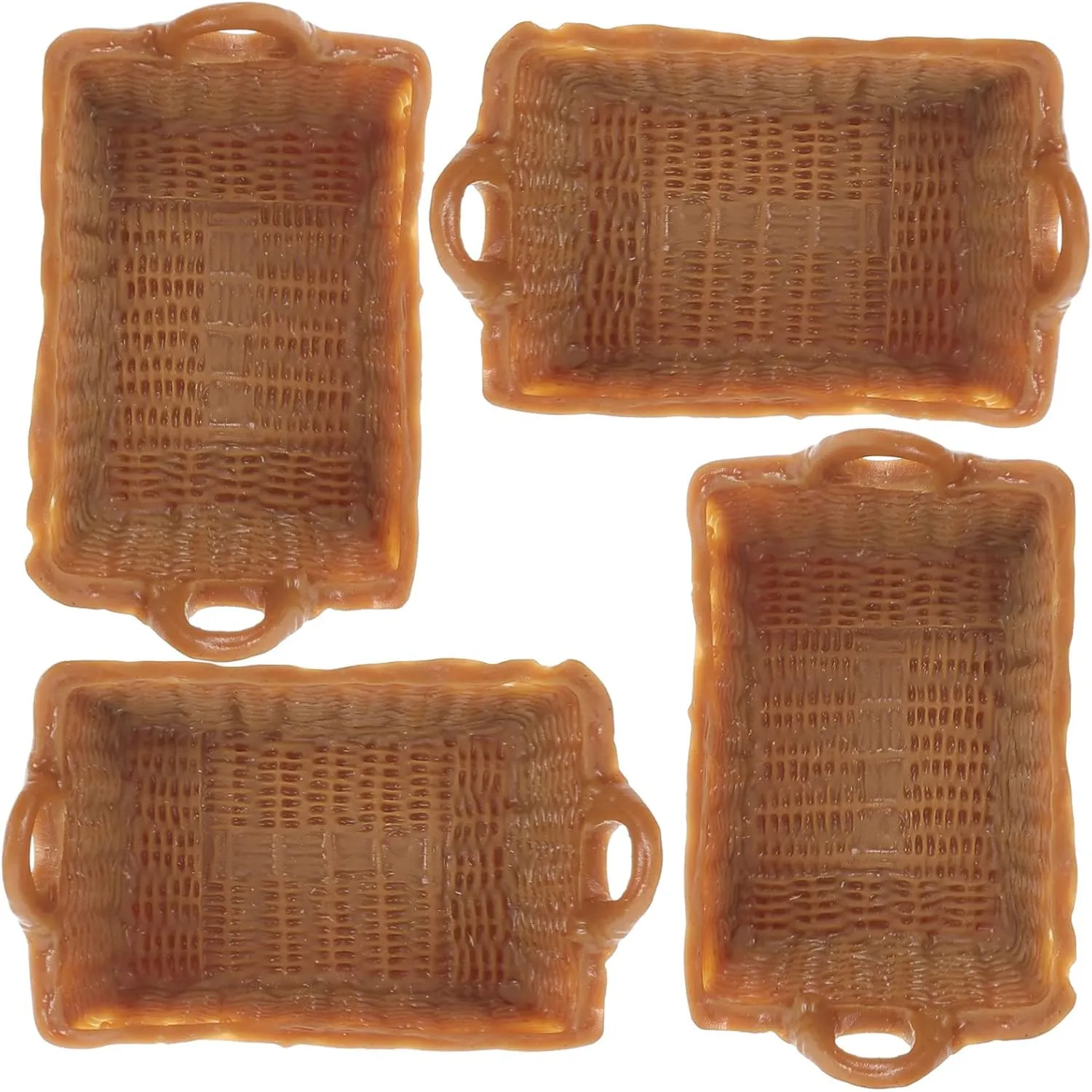 BESPORTBLE 3sets Miniature Furniture Decor Resin Craft Baskets Dollhouse Miniatures Accessory 4pcs*3
