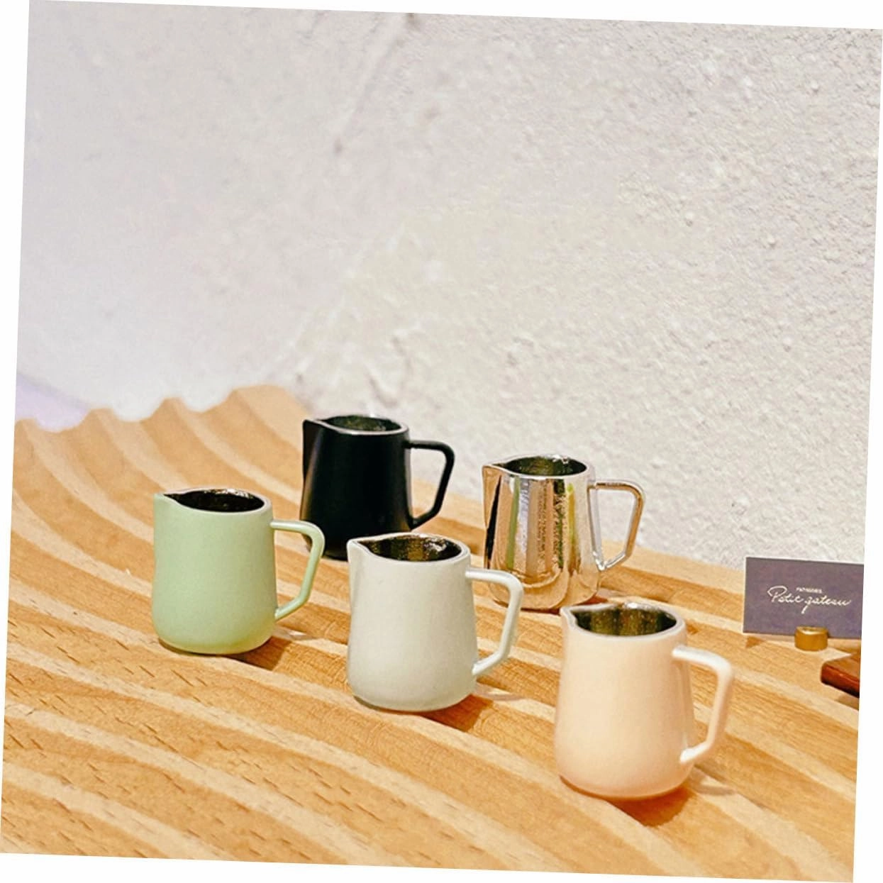 BESPORTBLE 15pcs Mini Coffee Mugs Tiny Frothing Cups for Dollhouse Decor Miniature Coffee Jugs for Crafting and Mini House Props