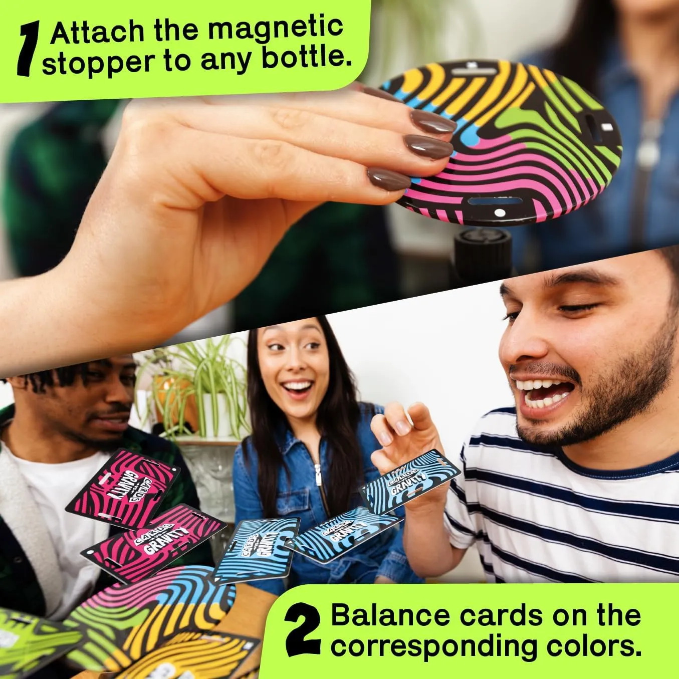 Big Potato Cards vs Gravity Pro: The Gravity-Defying Card Game | Hilarious Balancing Challenge for 2-4 Players. Perfect for Bars, Parties and Family Gatherings