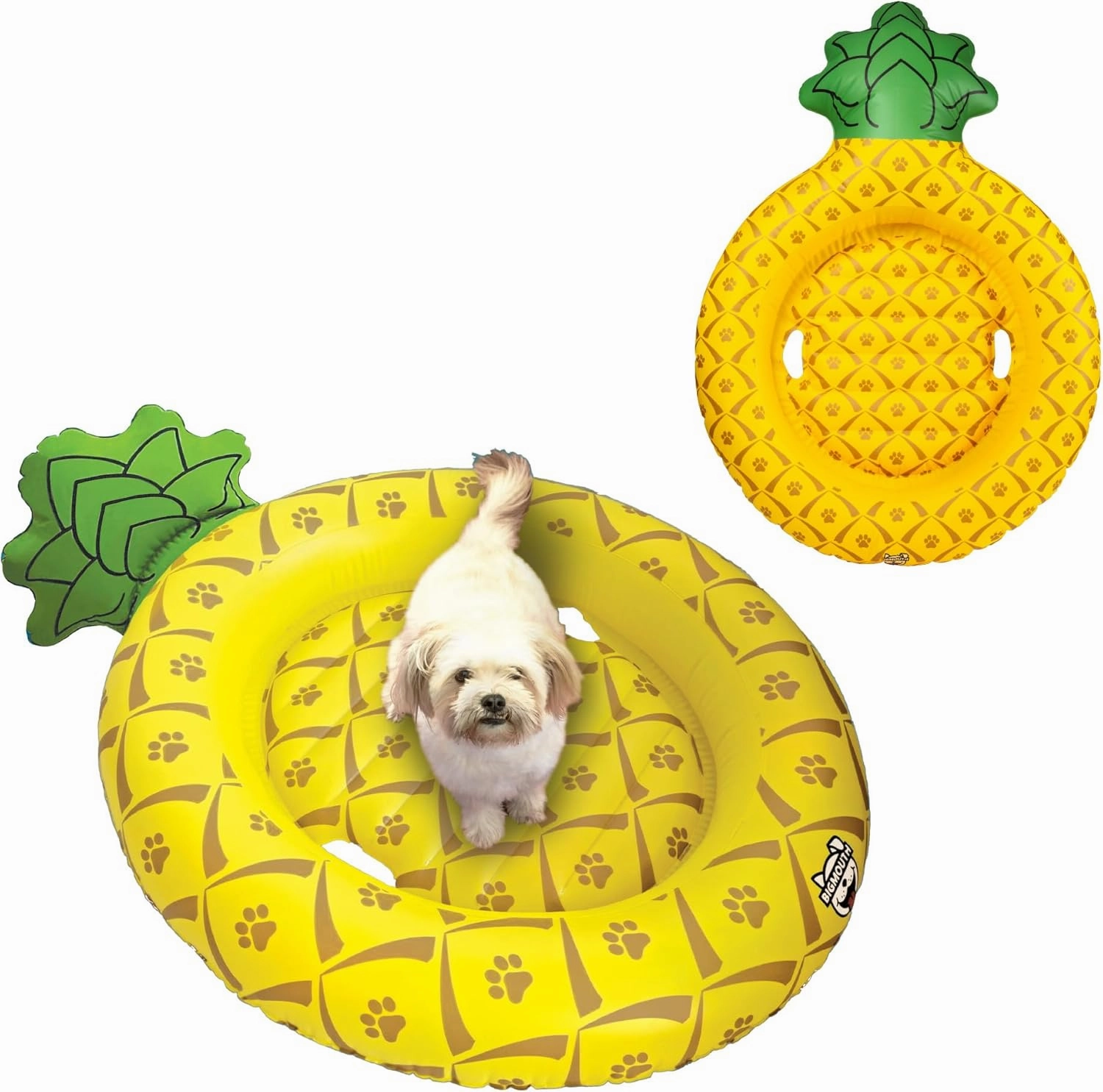 BigMouth Inc. Pool Float for Dogs, Durable Inflatable Vinyl Raft for Small to Medium Sized Dogs