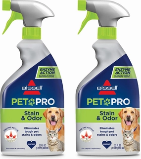 BISSELL Pet Pro Stain and Odor Eliminator with Enzyme Action, 2 pack, 77X7F
