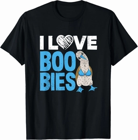 Blue-Footed Booby I Love Bobbies Funny Birdwatching T-Shirt