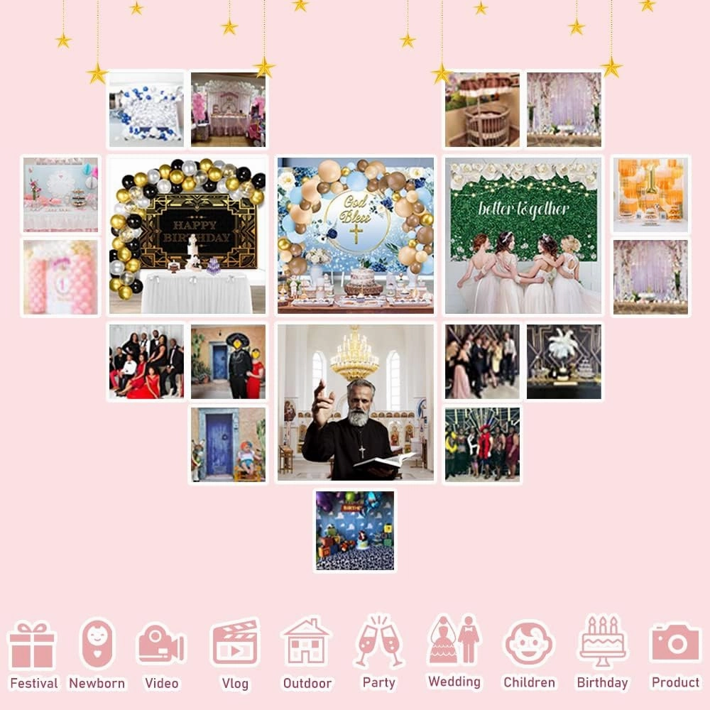 Blue Hot Air Balloon Round Backdrop Cover 7.2x7.2ft Polyester Fantasy Cartoon Fairy Tale World Blue Sky White Clouds Sky Adventure Photo Background Kids Boys Baby Shower Birthday Party Props