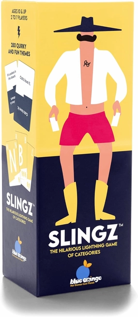 Blue Orange - Slingz – Fast-Paced Family Card Game for Kids, Teens, Adults, and College Students | Fun Categories Party Game for Gam Nights, Holidays, and Travel | 2–7 Players
