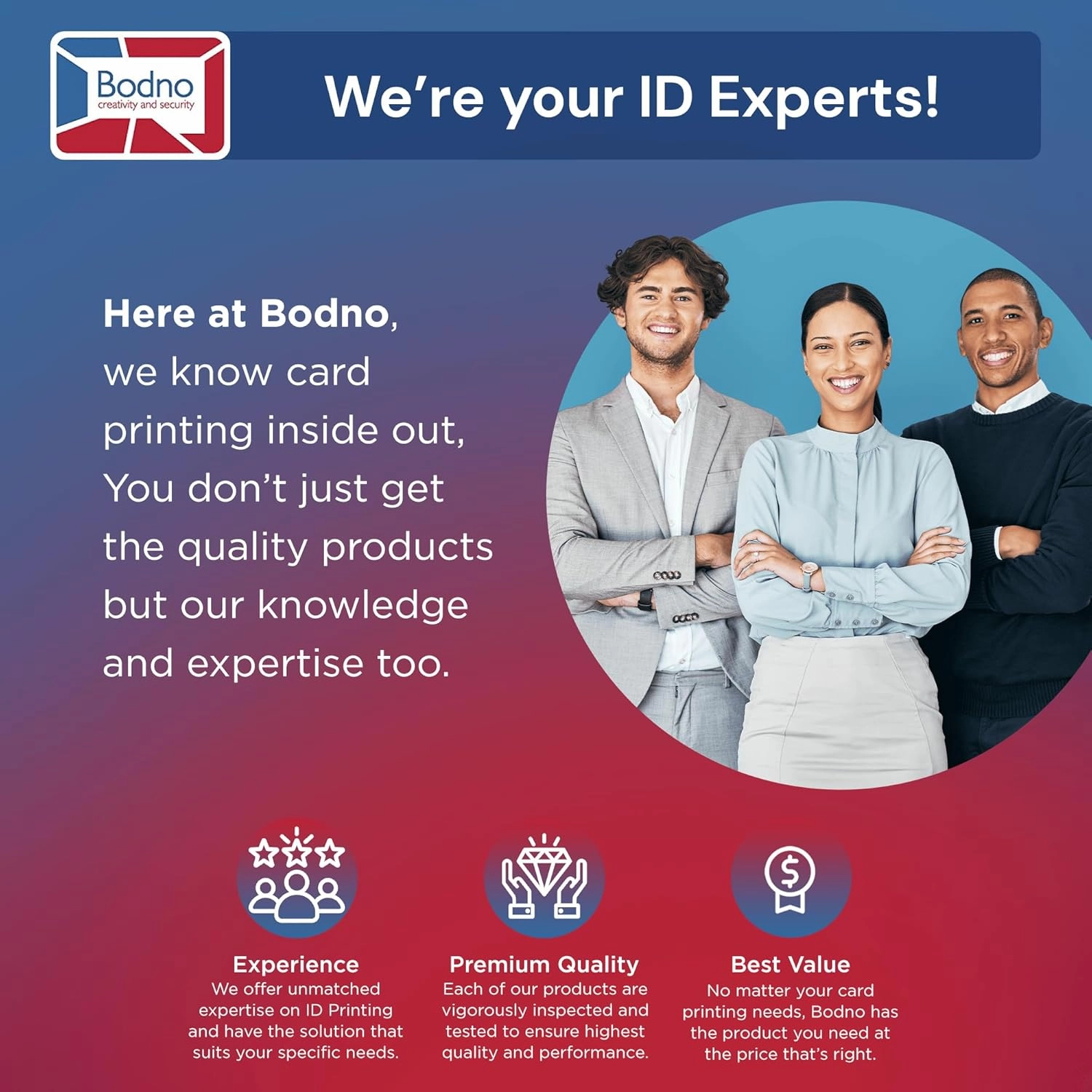 Bodno Magicard 600 Dual Sided ID Card Printer & Complete Supplies Package ID Software - Bronze Edition