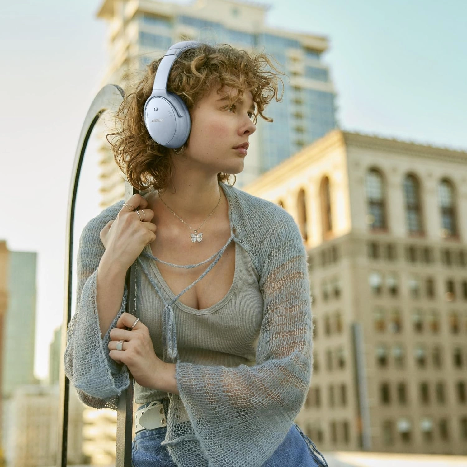 Bose QuietComfort Wireless Noise Cancelling Over-Ear Headphones - Moonstone Blue