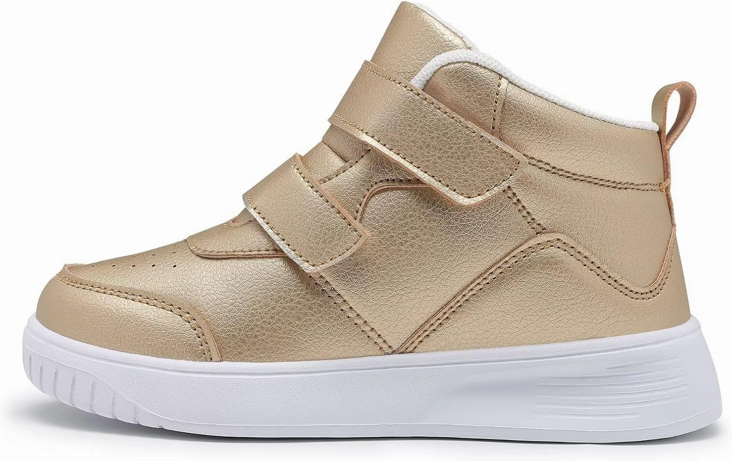 Boys Girls Sneakers for Kids High Top Casual Lightweight Classic Adjustable Strap Dual Hook and Loops Running Shoes