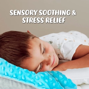 Bright Autism Hugger Pillow for Sensory Needs- Calming Vibrating Pillow for Kids. Therapy Relaxing Tool That Helps Children to Soothe Stress or Anxiety. The Perfect Sleep aid for a Sensory Room.