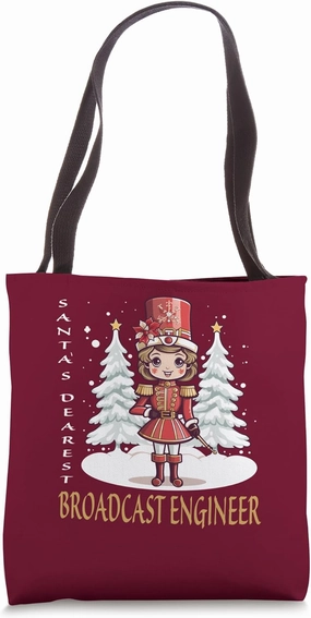 Broadcast Engineer Christmas Classic Female Nutcracker Tote Bag