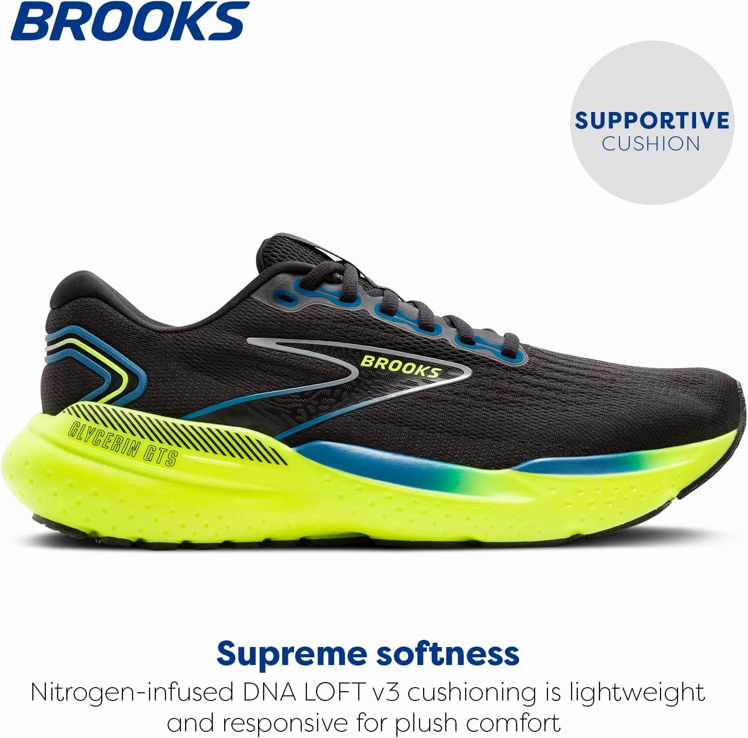 Brooks Men's Glycerin GTS 21 Supportive Running Shoe