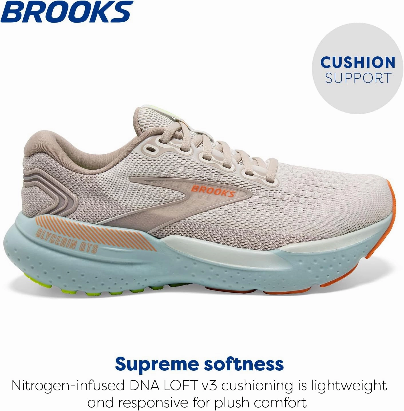 Brooks Women’s Glycerin GTS 21 Supportive Running Shoe