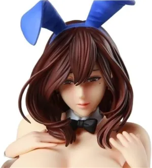 Bunny Girl Anime Action Figure,Ecchi Figure nsfw Cartoon Character Statue Figure Realistic Collectible Model Adult Toys 41cm/16.1in(Blue)