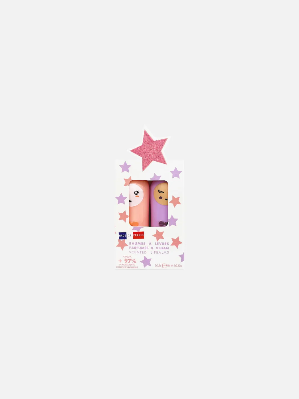 Bunny Lip Balm Duo - Pink Star