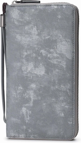 Bveyzi Women RFID Blocking Wallet Leather Zip Around Phone Clutch Large Capacity Ladies Travel Purse Wristlet
