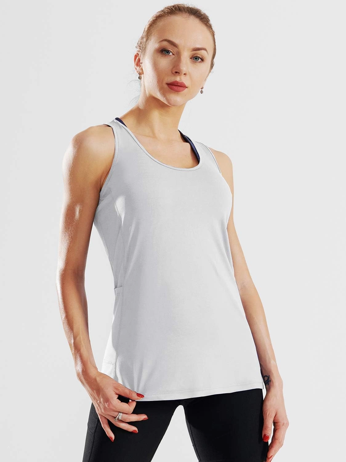 CADMUS Women 3 Pack Dry Fit Workout Tank Top for Yoga Running Shirts