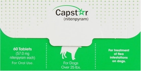 Capstar 60 Count Capstar Bulk Pet Flea Treatment, 25-Pound, Green