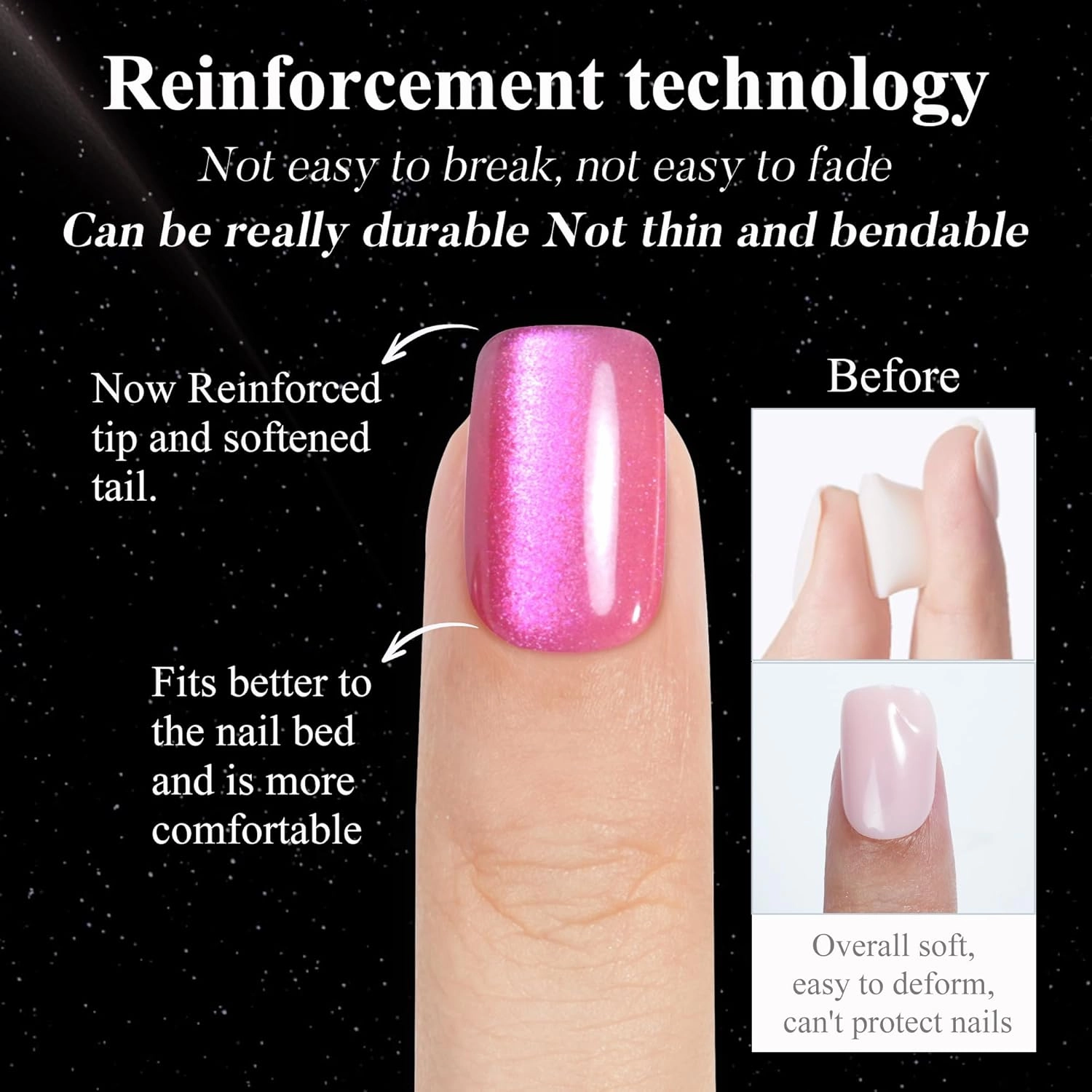 Cat Eye Press on Nails Short - Jofay Fashion Soft Gel False Nails Short Square Fake Nail with Fairy Purple Tamer, Glossy Reusable Full Cover Stick on Nails Kit for Women and Girls, 32 Sizes 160Pcs