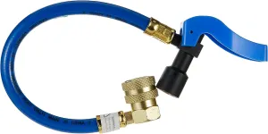 Certified AC Pro Car Air Conditioner R134A Refrigerant, AC Recharge Kit Includes Hose, 10 in, CERTMB134-1, Blue